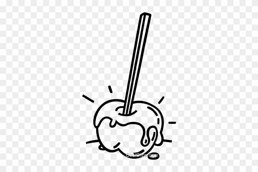 Candy Apple Royalty Free Vector Clip Art Illustration - Candy Apple Royalty Free Vector Clip Art Illustration #1596273