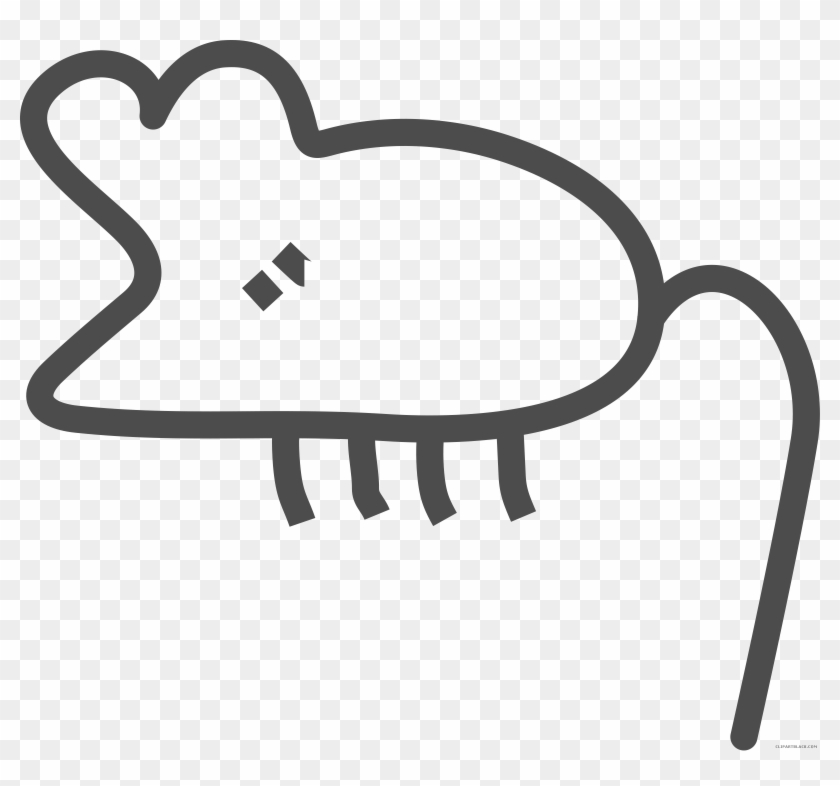 Mouse Animal Free Black White Clipart Images Clipartblack - Graffiti #1596456