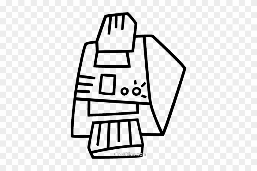 Fax Machine Royalty Free Vector Clip Art Illustration - Fax Machine Royalty Free Vector Clip Art Illustration #1596797