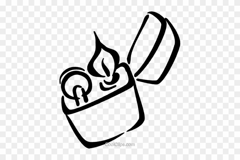 Lighter Royalty Free Vector Clip Art Illustration - Feuerzeug Clipart #1596856
