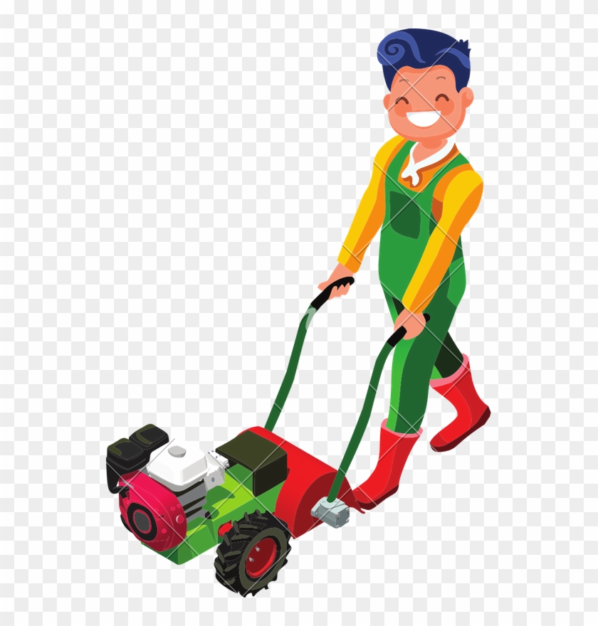 Hoe Man Farmer - Cartoon #1597007
