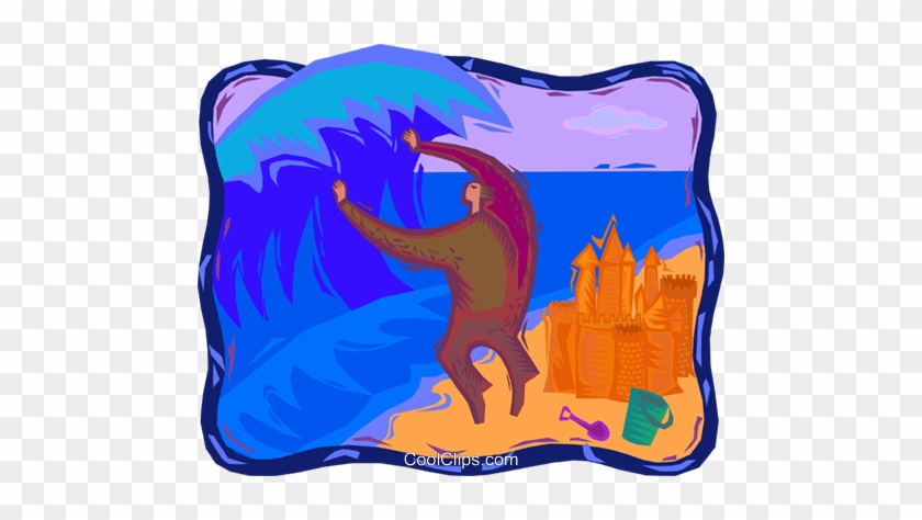 Fighting A Losing Battle Royalty Free Vector Clip Art - Clip Art #1597039