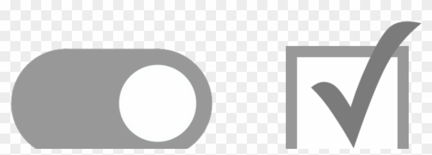 Checkbox Vs Toggle Switch - Circle #1597399