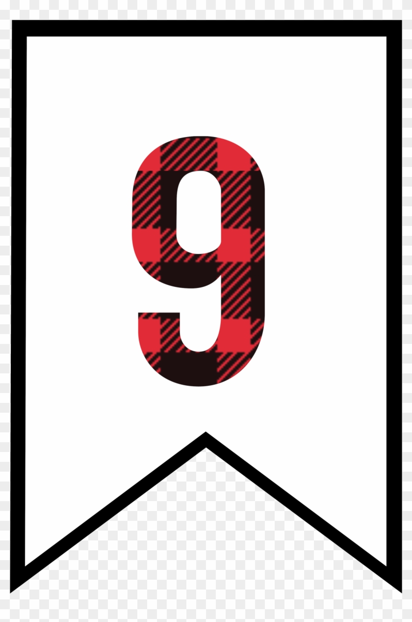 0 Buffalo Plaid Banner Flag - Buffalo Print Clip Art #1597654
