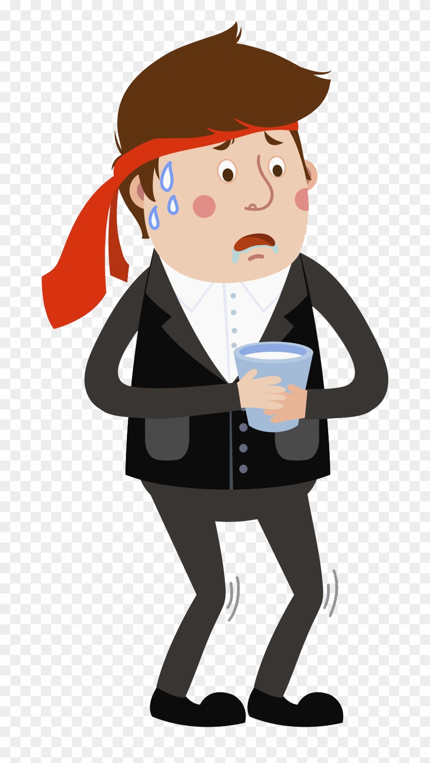 Transprent Png Free Download Human Behavior Profession - Sick Man Cartoon Png #1597826