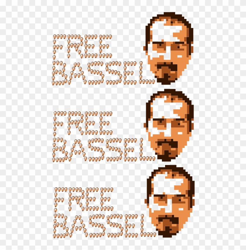 Freebassel 2014 8bit 3heads Clip Art - Freebassel 2014 8bit 3heads Clip Art #1597924
