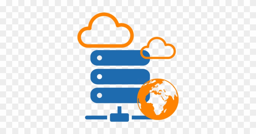 Cloud Virtual Private Servers - Transparent Black And White Globe #1598004