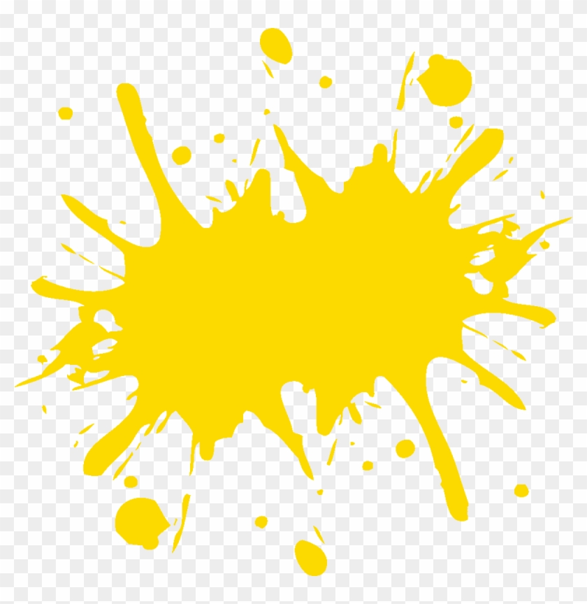 Yellow Paint Splash Png - Vexel #1598227