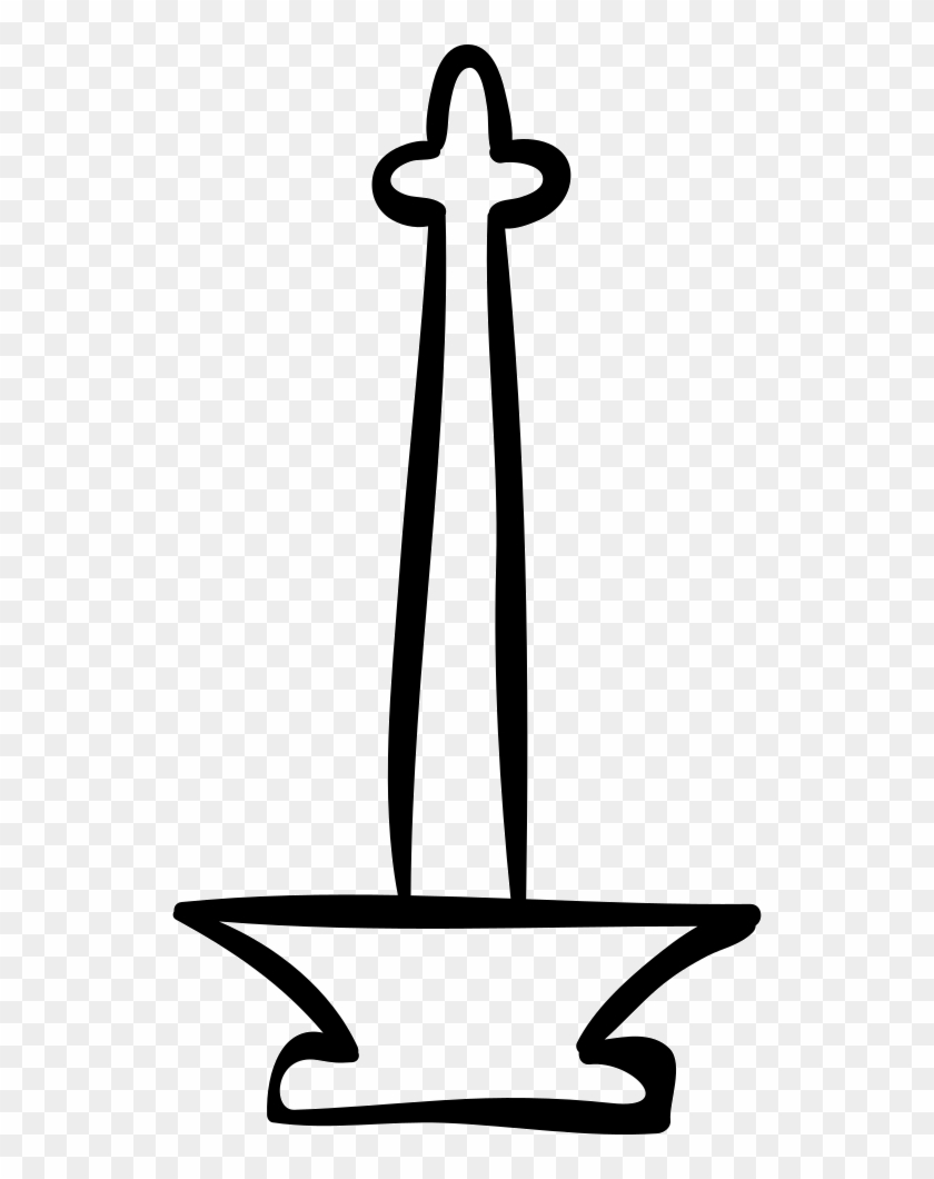 Religious Cross Hand Drawn Outline Comments - Portable Network Graphics #1598908