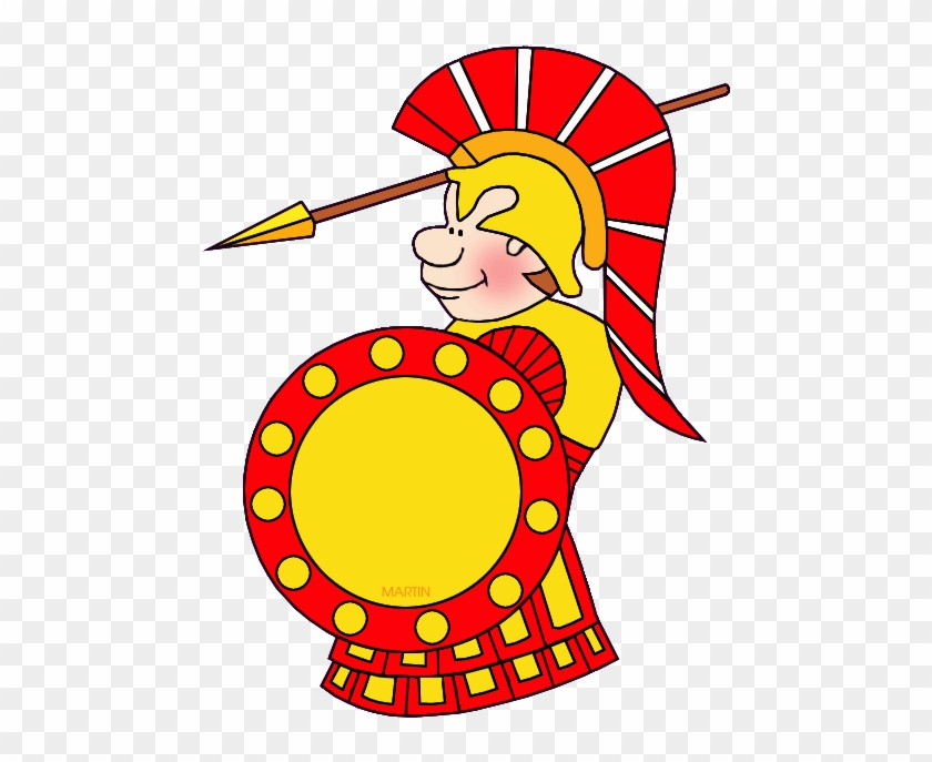 Roman Soldier Clipart - Battle Of Marathon Clipart #1599032