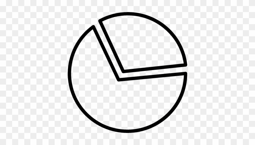 Pie Chart Vector - 1 3 Pie Chart Icon #1599146
