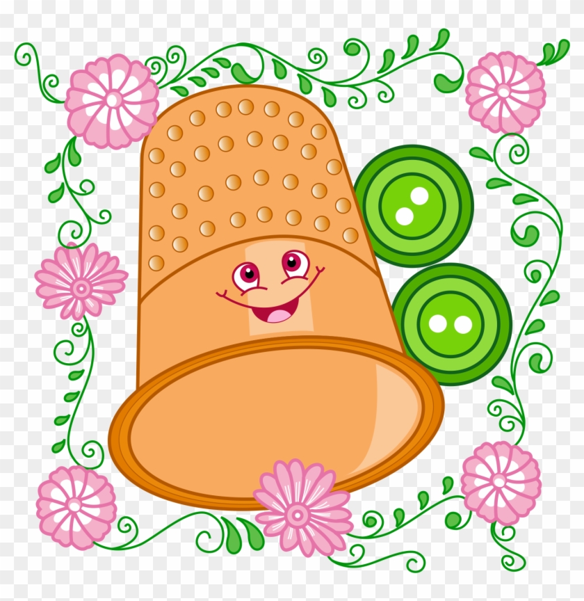Sewing Machine Clipart Flower - Sewing Machine Clipart Flower #1600101