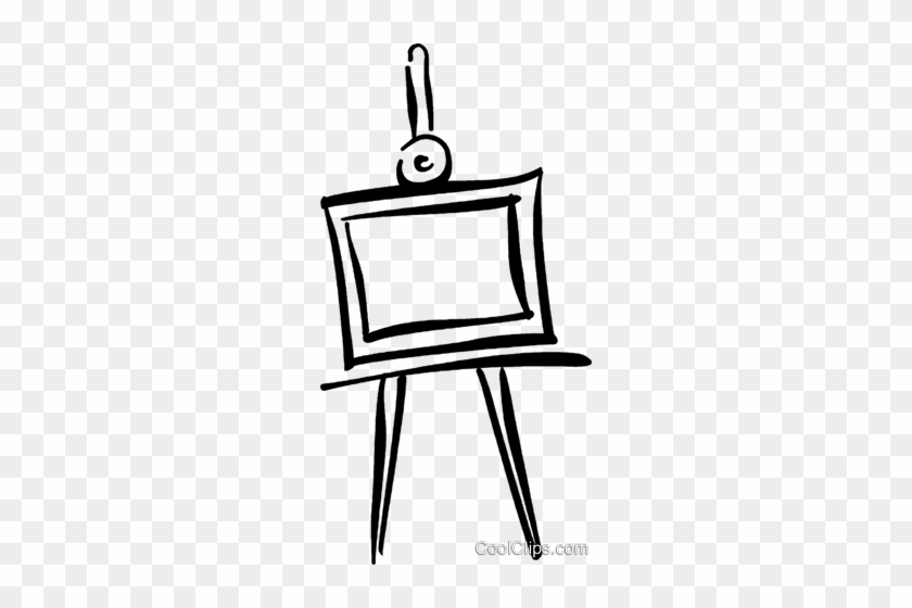 Easel Royalty Free Vector Clip Art Illustration - Easel Royalty Free Vector Clip Art Illustration #1600340