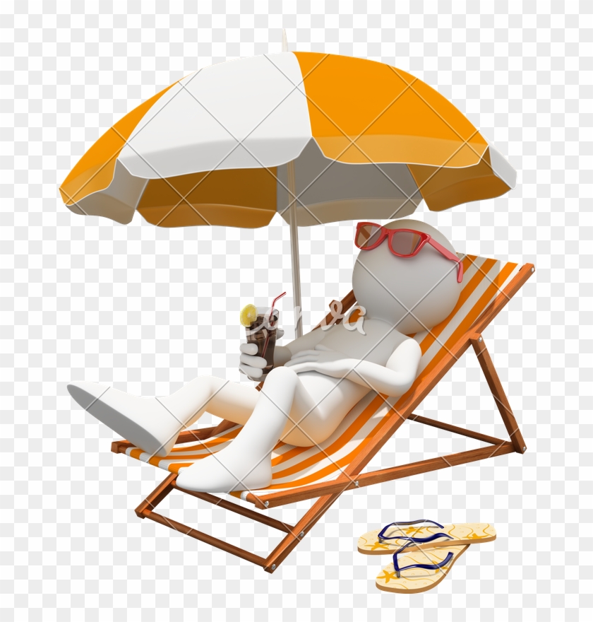 D White On A Lounger Photos - Sygdom På Ferie #1600440