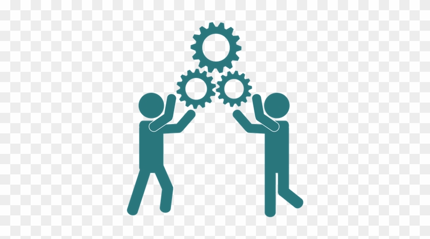 People With Gears Image Critical Thinking - Vector Graphics #1600629
