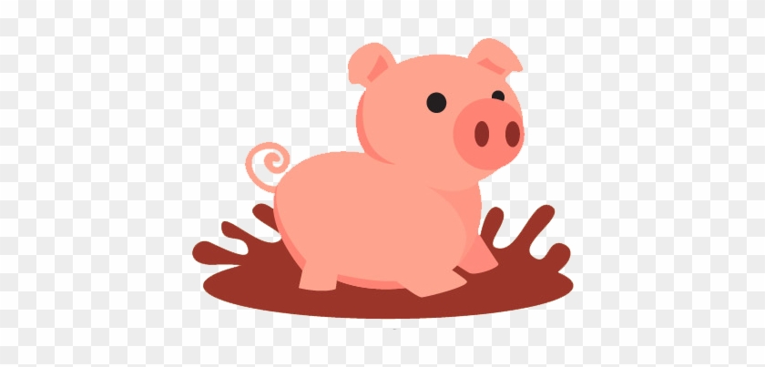 Pig In Mud Graphic - Heo Uống Cà Phê #1601202