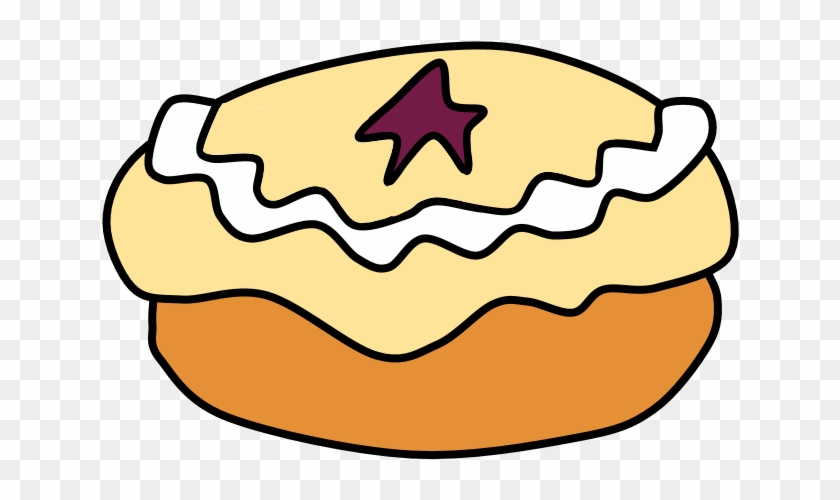 Sufganiyot, Fried Doughnut, Raspberry Filling, - Sufganiyot, Fried Doughnut, Raspberry Filling, #1601252