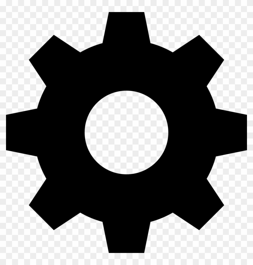 Setting Clipart Black Png - Transparent Background Gear Png #1601428