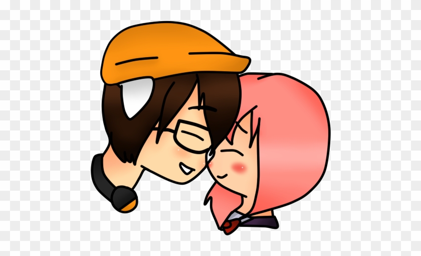Kiko And Collie Eskimo Kiss By Kiyoko-mesprit - Cartoon #1601803
