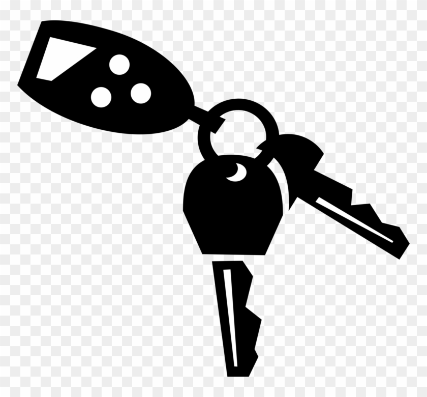 Keys On Keychain - Chave Com Chaveiro Vetor #1602045