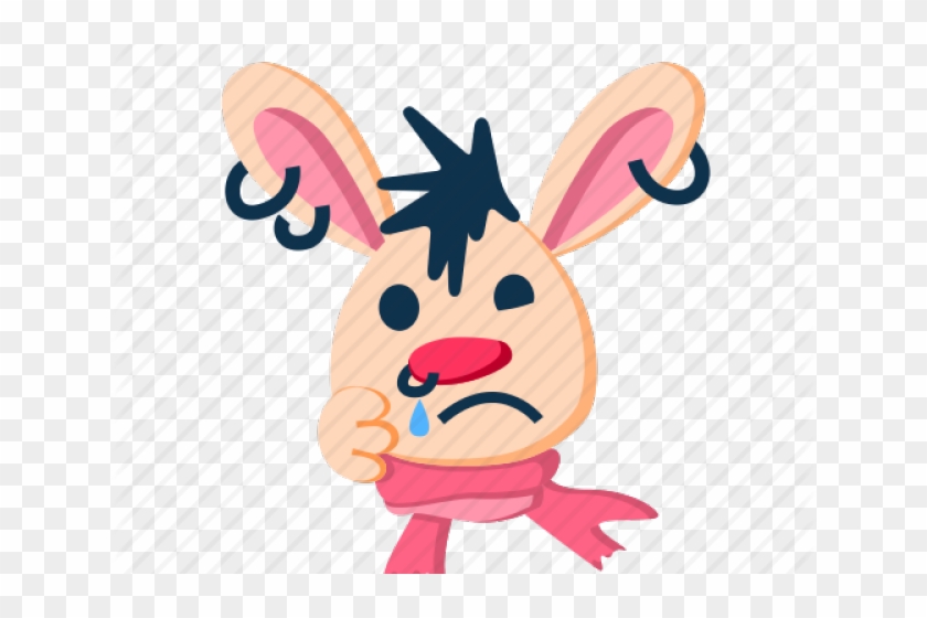 Cold Clipart Runny Nose - Cartoon #1602093
