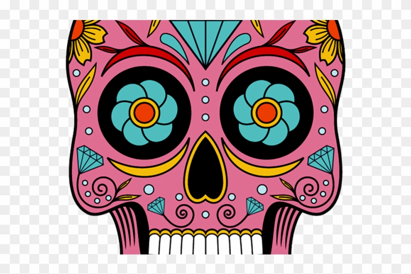 Sugar Skull Clipart Sweet - Caveira Mexicana Png #1602258