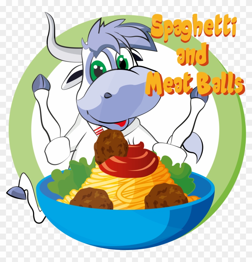 Spaghetti And Meat Balls - Cartoon #1602867