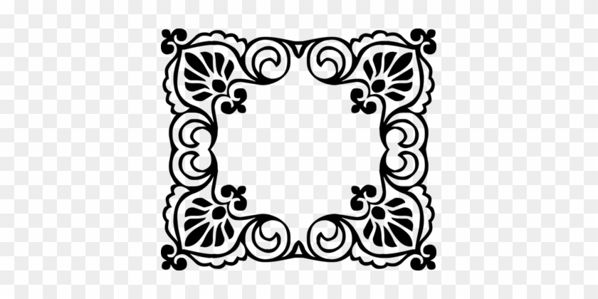 Borders And Frames Rubber Stamp Picture Frames Computer - Corner Design Clip Art #1602930