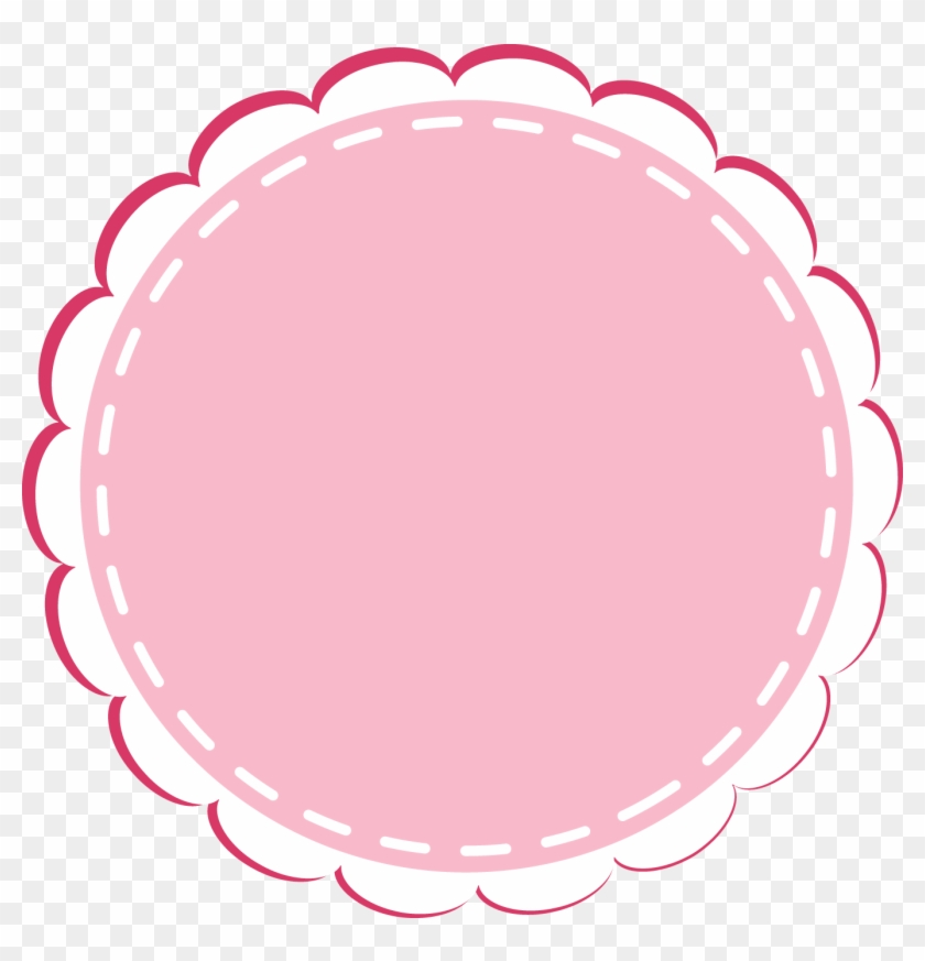 Cute Studios Lace Column Ocean Bakery Circular Clipart - Pink Round Border Png #1603796