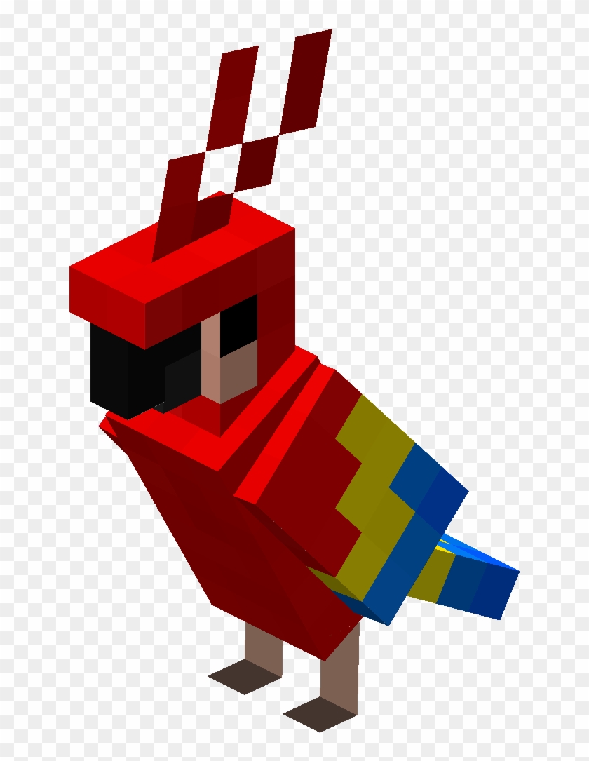 Jungle Clipart Animal Habitat - Minecraft Parrot Png #1604184
