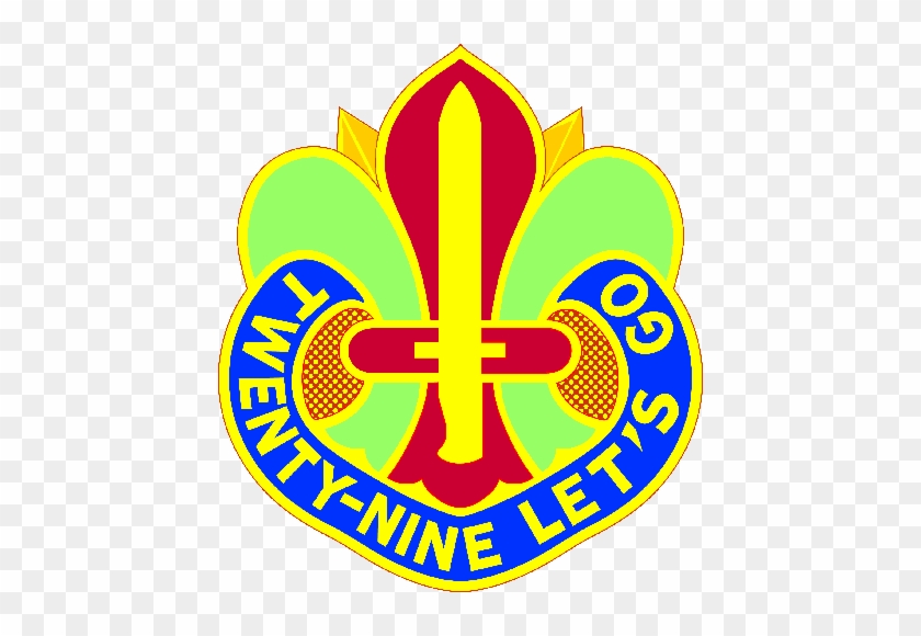 Distinctive Unit Insignia - 3.8 Inch U.s. Army Cold War 29th Infantry Unit Crest #247832