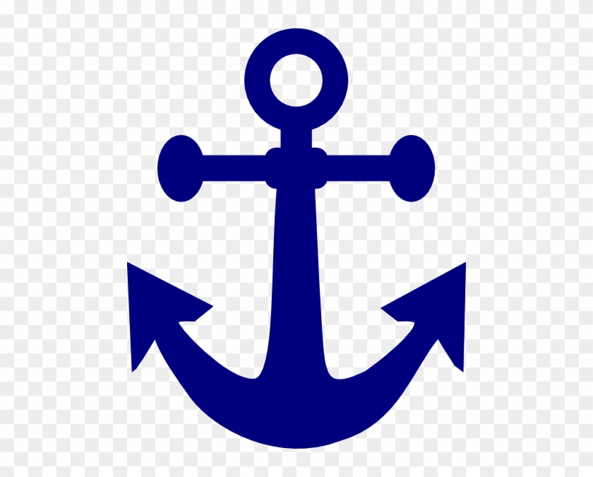 Dark Navy Anchor Clip Art At Clker - Pink Anchor Clip Art #248510