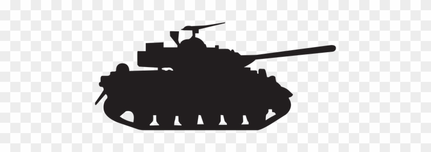 Military Tank Silhouette - Military Tank Silhouette Png #248690