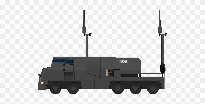 The An/mpq-85 Radar System Mounted On A Trv - Scale Model #249057