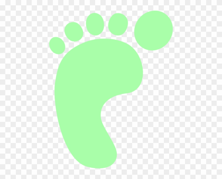 Greenish Footprint Clip Art - Clip Art #249324