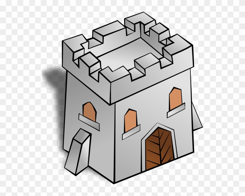 Free Vector Tower Square Clip Art - Fort Clip Art #251060