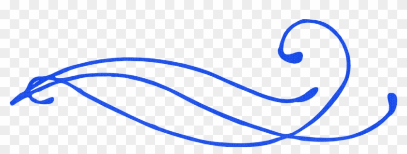 Decorative Line Blue Png Transparent Images - Line Ornament #1604452