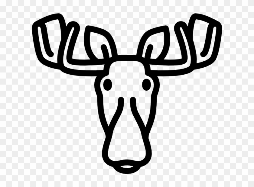 Clipart Reindeer Moose Head - Free Icon Moose #1604560