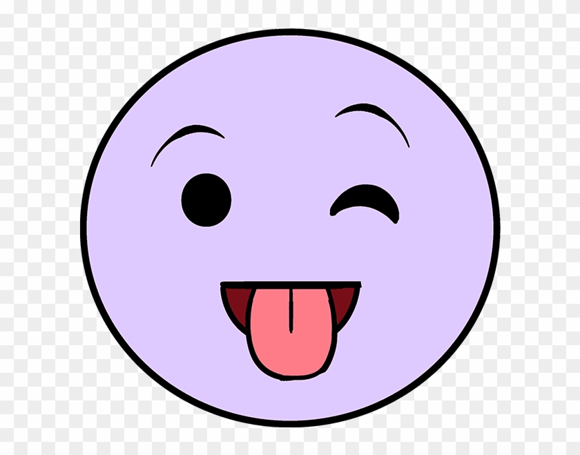 How To Draw Tongue Out Emoji - Smiley #1604662