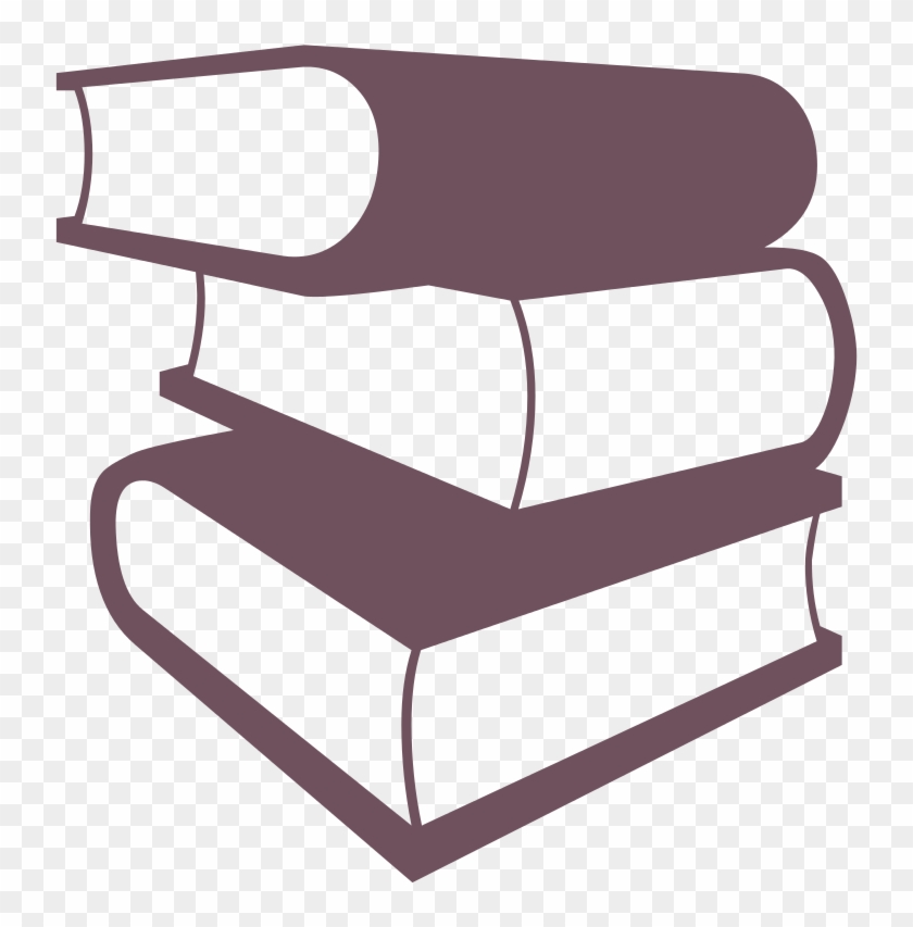 File - Books Silhouette - Svg - Red And White Book #1604728