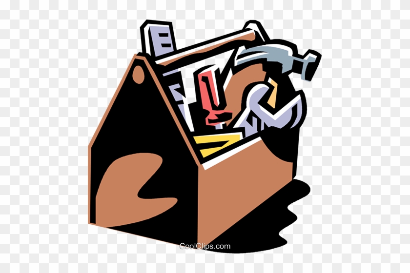 Toolbox Royalty Free Vector Clip Art Illustration - Tool Box Clip Art #1604938