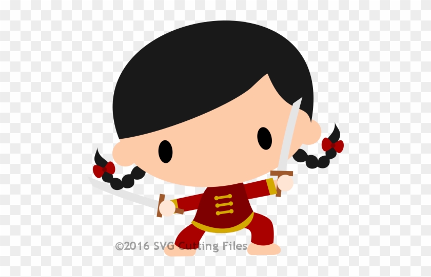 #pp-2937 Chibi Warrior Princess - Cartoon #1606367