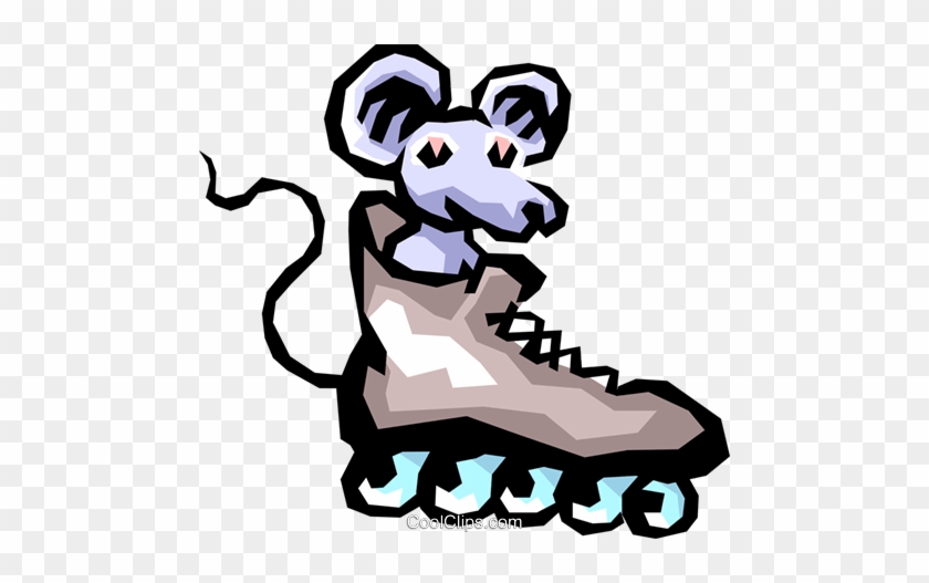 Mouse With Roller Blades Royalty Free Vector Clip Art - Mouse With Roller Blades Royalty Free Vector Clip Art #1606556