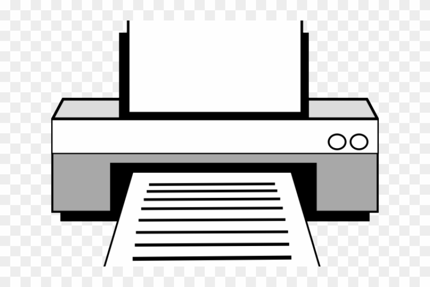 Printer Clipart Outline - Printer Clipart Png #1607908
