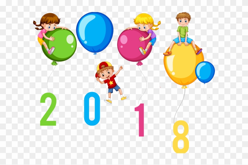 New Year Clipart School - Balloon Happy New Year Png #1608451