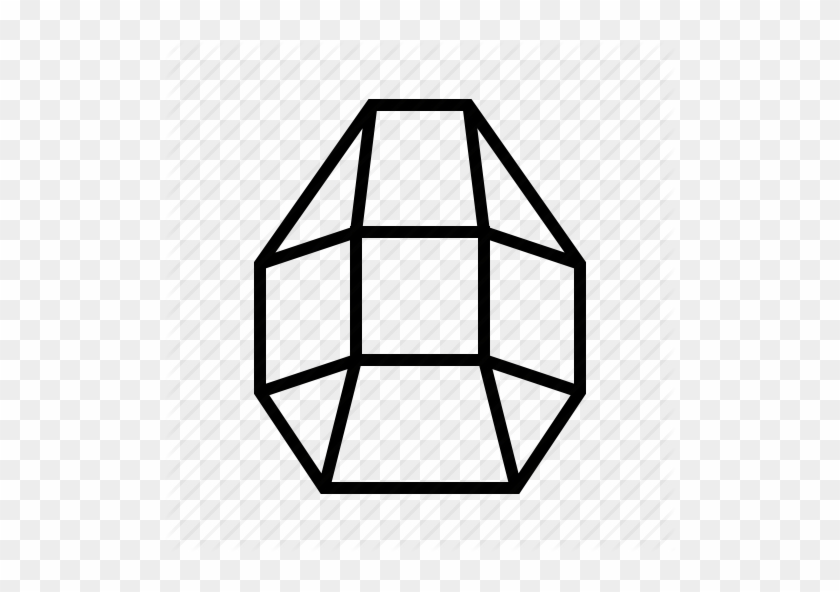 Gemstone Black And White Clip Art #1609602