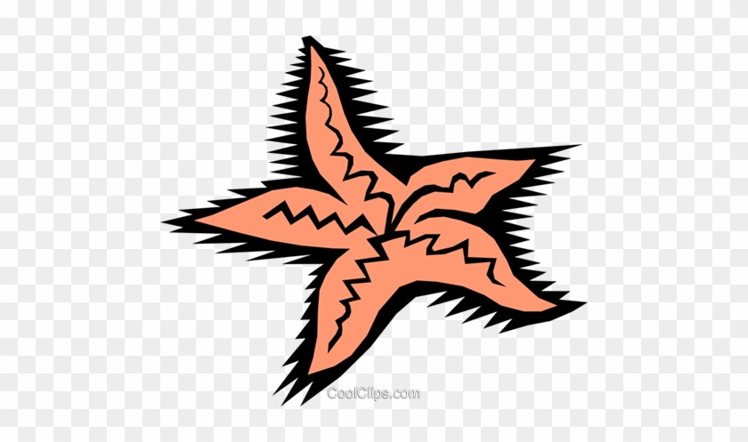 Starfish Royalty Free Vector Clip Art Illustration - Starfish Royalty Free Vector Clip Art Illustration #1610837