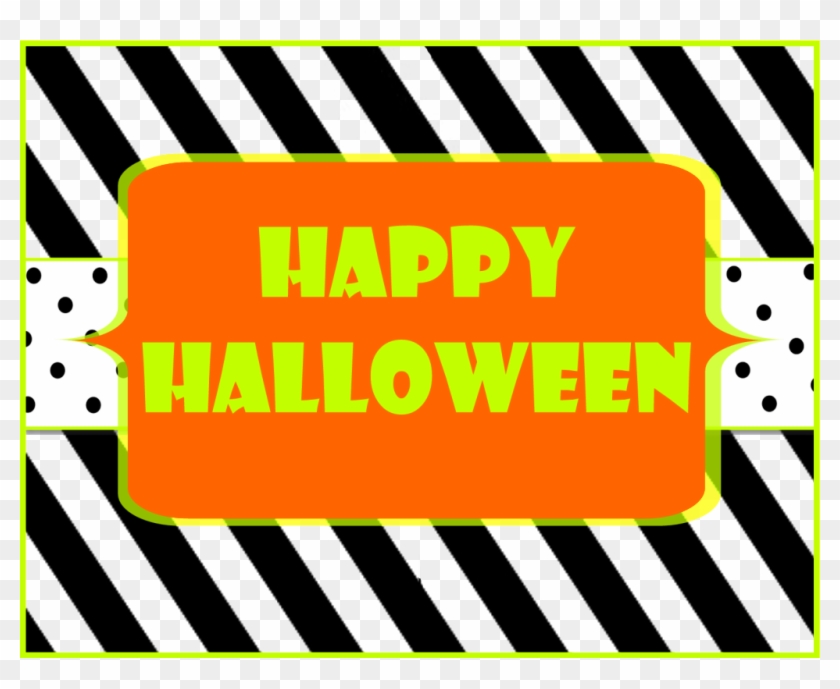 Free Printable Happy Halloween Sign #1611367