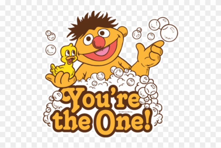 Sesam Street Clipart Ernie Rubber Duckie - Sesame Street Rubber Duck Clipart #1612060