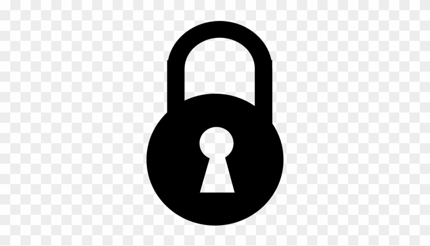 Padlock With Keyhole Vector - Замочная Скважина Png #1612538